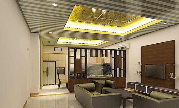 Model Plafon PVC Ruang Tamu